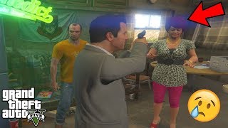 GTA 5  What Happens if You TAKE OUT TREVORS Mom in Front of Trevor [upl. by Felske520]