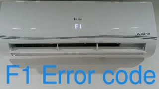 Haier dc inverter F1 Error code [upl. by Baxy]