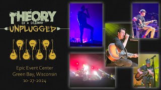 Theory of a Deadman Unplugged 10272024 Green Bay Wisconsin Epic Event Center Front Row 8K UHD [upl. by Nonnek]