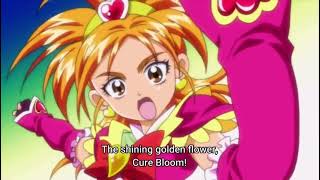 Cure Bloom and Cure Egret Transformation Kibou no Chikara Otona Pretty Cure 23 Version [upl. by Nywroc]