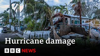 Hurricane Milton leaves destruction across Florida  BBC News [upl. by Curcio]