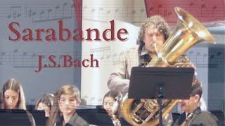 SARABANDE from the Partita by JSBach solo F TUBA [upl. by Redd]