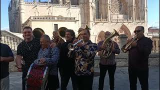 Fanfare Ciocarlia improvisando en la Catedral de Burgos [upl. by Koal]