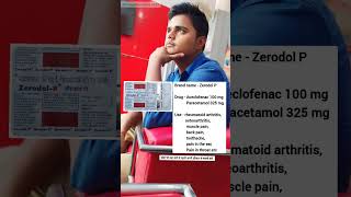 zerodol P tablet shorts youtubeshorts medicine medicalstudent pharmacist medicalschool short [upl. by Iraj146]