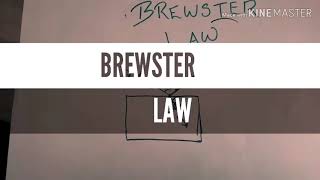 BREWSTER LAW EXPLAINED IN MALAYALAM BOARD EXAM SPECIAL [upl. by Eissahc]