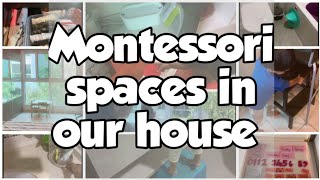 Montessori spaces in our apartment  Montessori on a budget for small spaces  Montessori home tour [upl. by Luy236]