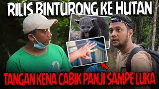 NEKAT IKUT LEPAS BINTURONG LIAR‼️TANGAN PANJI ANCUR KENA CAKAR [upl. by Yattirb]