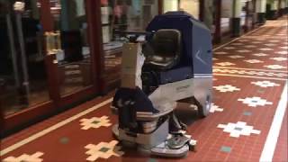 New HEFTER cleantech cleaning RoBot 112  First test drive [upl. by Tserof23]