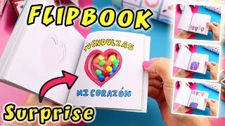 FLIPBOOK  Valentines Day Gift  Easy Love Idea  aPasos Crafts DIY [upl. by Llenehs565]