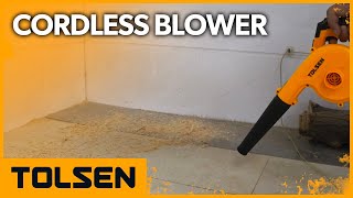 TOLSEN 20V Leaf Cordless Blower 2in1 Jobsite Cordless Blower amp Vacuum [upl. by Anreval]