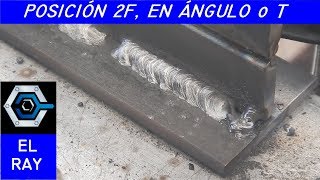 Cómo SOLDAR con ELECTRODO en ángulo de 90 GRADOS 2F T [upl. by Aij]