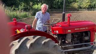 Working land and planting crops with vintage tractors [upl. by Shull]