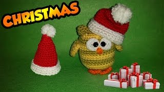 Cappello Babbo Natale Amigurumi Uncinetto Tutorial  Chapéu Papai Noel Croche  Sombrero Santa Claus [upl. by Lipman]