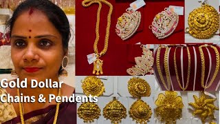 Padi Saravana Store 💖❤‍🔥Gold Dollar Chains amp Pendents VJMummy jewellery gold jewellerystore [upl. by Gerkman]