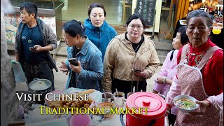 Visit Chinese traditional market in Heshun Ancient Town Yunnan province China  4K [upl. by Ynattyrb]