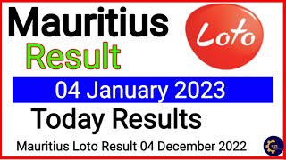 Loto Mauritius result 04 January 2023  Dernier tirage le 04 January 2023 [upl. by Ransell]