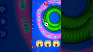 Worms zone io hack gameplay Wardrobe skin biggest 005 delicious snake DS worms 😱😱shorts [upl. by Alyose]