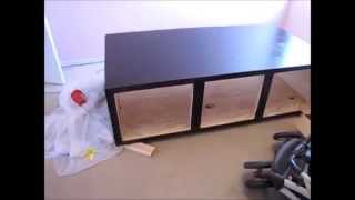 DIY Day Bed Part 2  Trim Staining and Doors [upl. by Yniattirb]