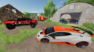 Millionaire Finds Rare Racecar in Abandoned Barn  Farming Simulator 22 [upl. by Leksehc]