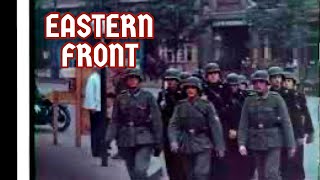 WW2 Eastern Front Nazi Germnay Advance in Soviet Russia Ukraine  Color Footage [upl. by Anaiq]