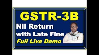 GSTR 3B Nil Return Filing  How to File GSTR 3B Nil Return with Late Fine  GSTR 3B Return [upl. by Ecniv167]