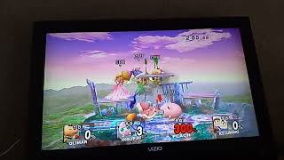 Super Smash Bros Brawl Olimar CPU VS Jigglypuff CPU VS Ice Climbers CPU  Peach Loses [upl. by Randee794]