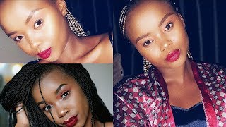 I TRIED FOLLOWING A JOANNA KINUTHIA MAKEUP TUTORIAL Kenyan Youtuber [upl. by Elatan]