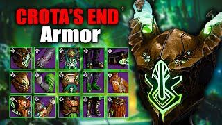 CROTAS END Raid Armor ALL CLASSES  Destiny 2 Season of the witch [upl. by Kcirdlek651]