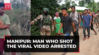 Manipur viral video Man who shot the clip arrested Home Ministry to refer case to CBI [upl. by Ginevra]