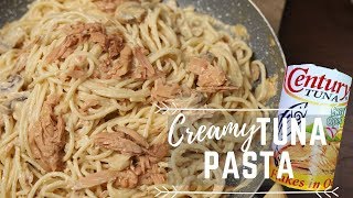 Creamy Tuna Pasta  Pasta Recipes  Pinoy Recipes [upl. by Teodora]