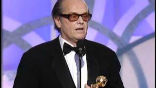 Jack Nicholson Wins Best Actor Motion Picture Drama  Golden Globes 2003 [upl. by Najib]