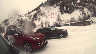 Peugeot Winter Experience  Essai des technologies Hybrid 4 et Grip Control sur la neige [upl. by Aerdnahs]