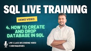 SQL Server Training Demo  How to Create and Drop a Database in SQL  CodeInQueries [upl. by Einaffyt311]