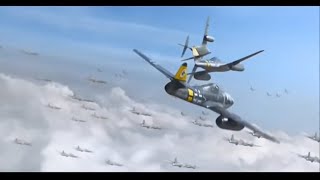 Messerschmitt me 262 vs p51 Mustang  quotRed Tailsquot2012 [upl. by Almond]