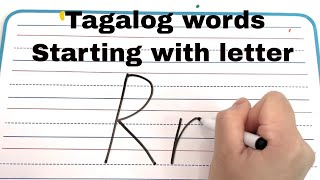 Tagalog words starting with letter R [upl. by Jet526]