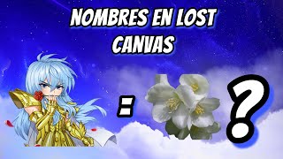 ¿Qué Significado tienen los Nombres de los Caballeros Dorados de Lost Canvas 🤔🤔🤔 [upl. by Ecarret239]