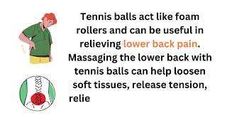 How to Use Tennis Balls for DIY Lower Back Pain Massage  Tennis Ball Therapy  Lower Back Painpain [upl. by Farrel103]