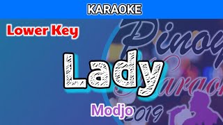 Lady by Modjo Karaoke  Lower Key [upl. by Kennard746]