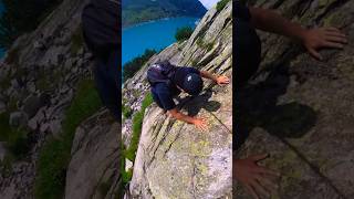 Climbing at Gelmersee in Switzerland 🇨🇭 [upl. by Llerrehc]