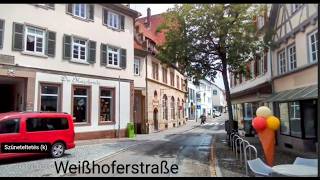 Bretten Marktplatz und Pforzheimer Straße [upl. by Papp]