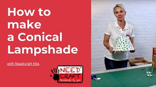 How to Make a Professional Conical Lampshade [upl. by Eemak968]