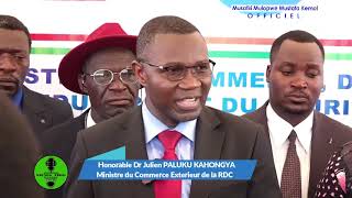 Lancement officiel à la frontière KavinviraRDCampGatumbaBurundidu régime commercial RDCBurundi [upl. by Namref]