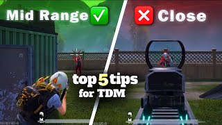 Top 5 Tips amp Tricks to become a TDM Master 📚⁉️  PUBG Mobile 2 [upl. by Puiia]