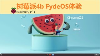 树莓派4b FydeOS安装体验【中文字幕】 [upl. by Fleeta]