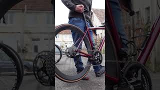 £7000 WHEELS Lightweight Obermayer Evo Road Bike Wheel ASMR Shorts [upl. by Ahsercul]