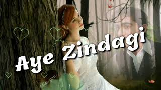 Aye zindagi ye bata kya mila kya kho diya full song with lyrics [upl. by Acirederf592]