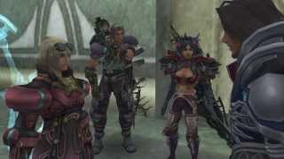 Wii Xenoblade Chronicles HD Cutscene 045d  Atop the Sororal Statues  JAPANESE [upl. by Anema]