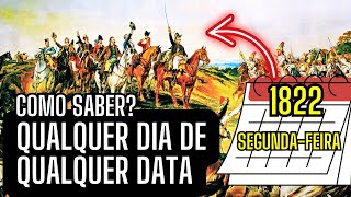 ALGORITMO DE ZELLER  COMO SABER O DIA DA SEMANA EM QUALQUER DATA DO CALENDÁRIO GREGORIANO [upl. by Anay]