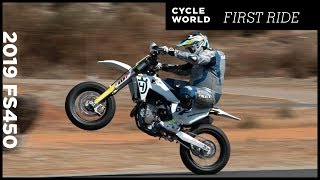 2019 Husqvarna FS 450 Review  First Ride [upl. by Wrightson976]