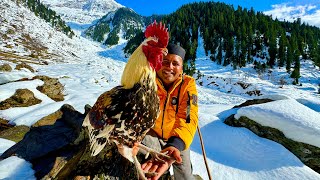 Main Kehan Per Hon  Ye Konsi Jaga Hai   Desi Murgh Karahi Recipe  Snowy Mountain Village Life [upl. by Good83]